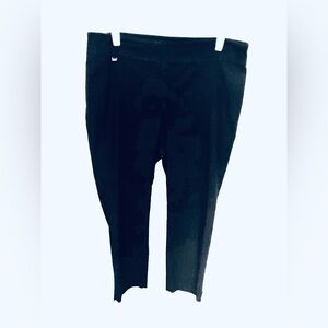Counterparts 20W stretch pull on black ankle pants/no pockets/